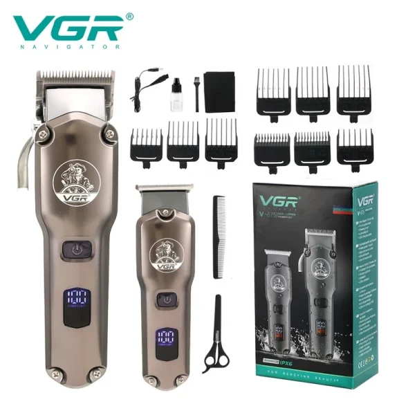 ست ماشین اصلاح وی جی آر مدل V-675