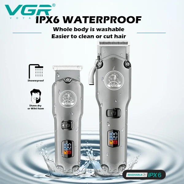 ست ماشین اصلاح وی جی آر مدل V-675