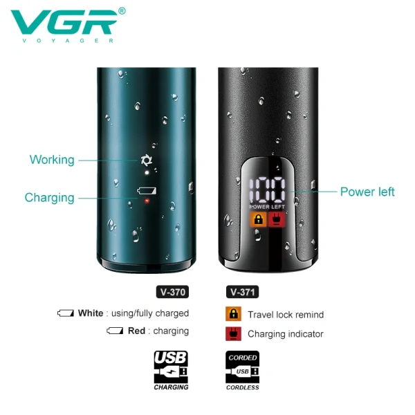 ماشین اصلاح مو صورت و بدن وی جی آر مدل V-371
