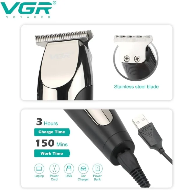 ماشین اصلاح مو صورت وی جی آر مدل V-059