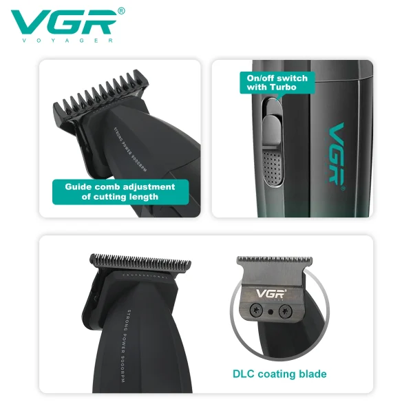 ماشین اصلاح موی سر و صورت وی جی آر مدل V-906