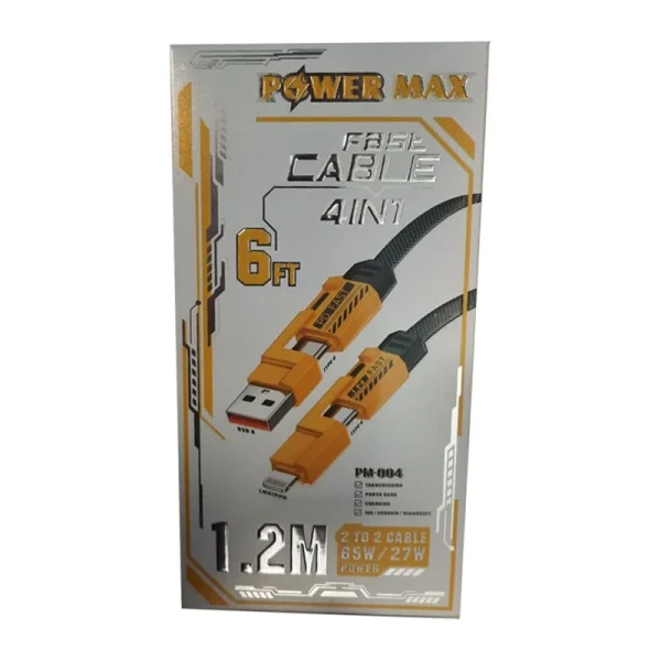 کابل شارژ 4 کاره سوپرفست پاورمکس مدل PM-004