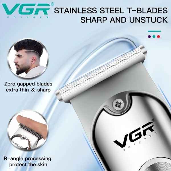 ماشین اصلاح مو سر و صورت خط زن وی جی آر مدل V-071