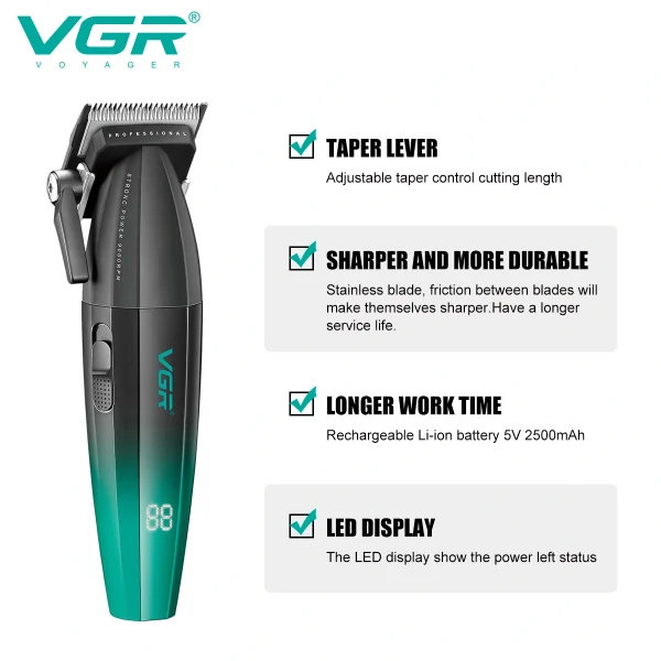 ماشین اصلاح مو سر و صورت وی جی آر مدل V-003