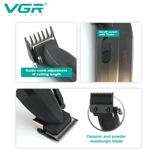 ماشین اصلاح مو سر و صورت وی جی آر مدل V-003