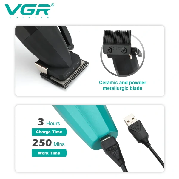 ماشین اصلاح مو سر و صورت وی جی آر مدل V-003